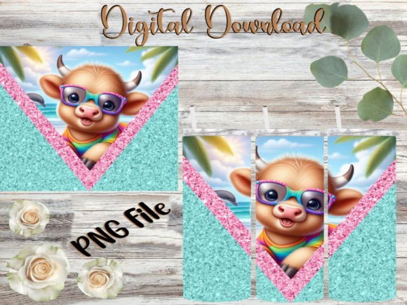 Baby Highland Cow Summer Tumbler
