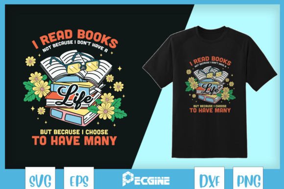 Bookworn Read Books Many Lives Book SVG