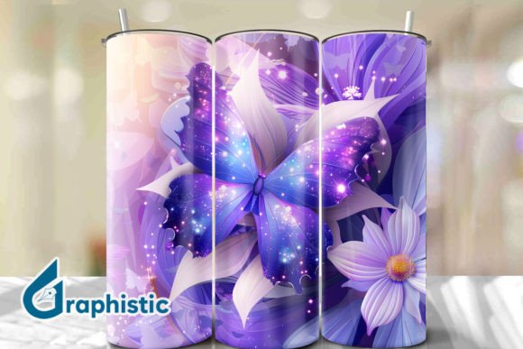 Break Through Butterfly Tumbler Wrap 23 Graphics & Backgrounds