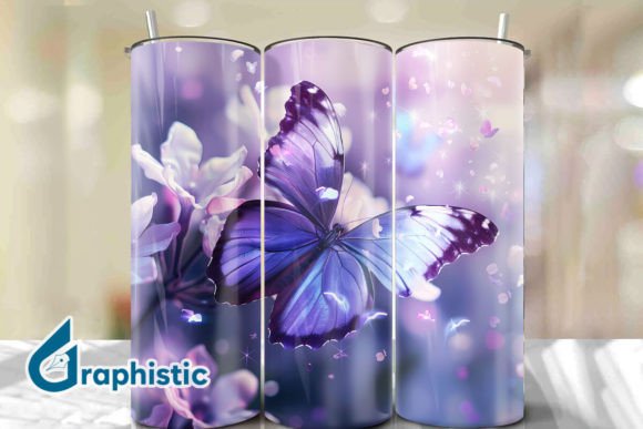 Break Through Butterfly Tumbler Wrap 24 Graphics & Backgrounds