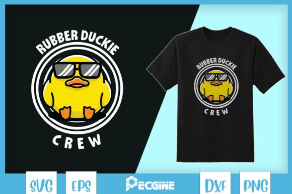 Funny Duckie Crew I Love Ducks SVG Graphics for T-Shirt Designs