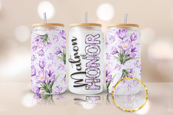 Matron of Honor Cup Wrap: Graphics for Crafts & Weddings
