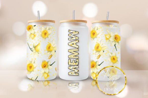 Memaw Libbey Cup Wrap: Graphics for Crafts & Branding