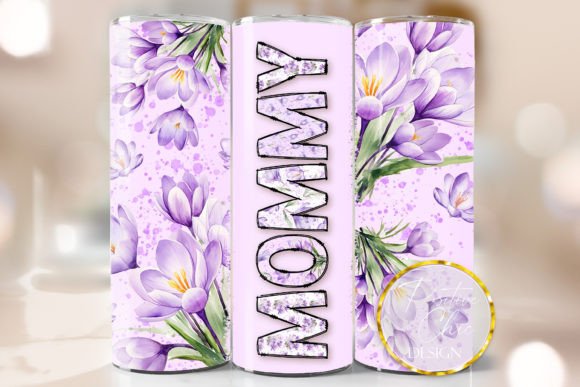 Mommy Tumbler Wrap Graphics for Crafts