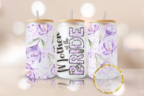 Mother of the Bride Libbey Cup Wrap PNG: Graphics for Crafts