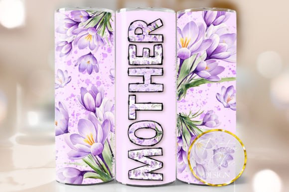 Mother Tumbler Wrap Sublimation Design: Graphics for Crafts